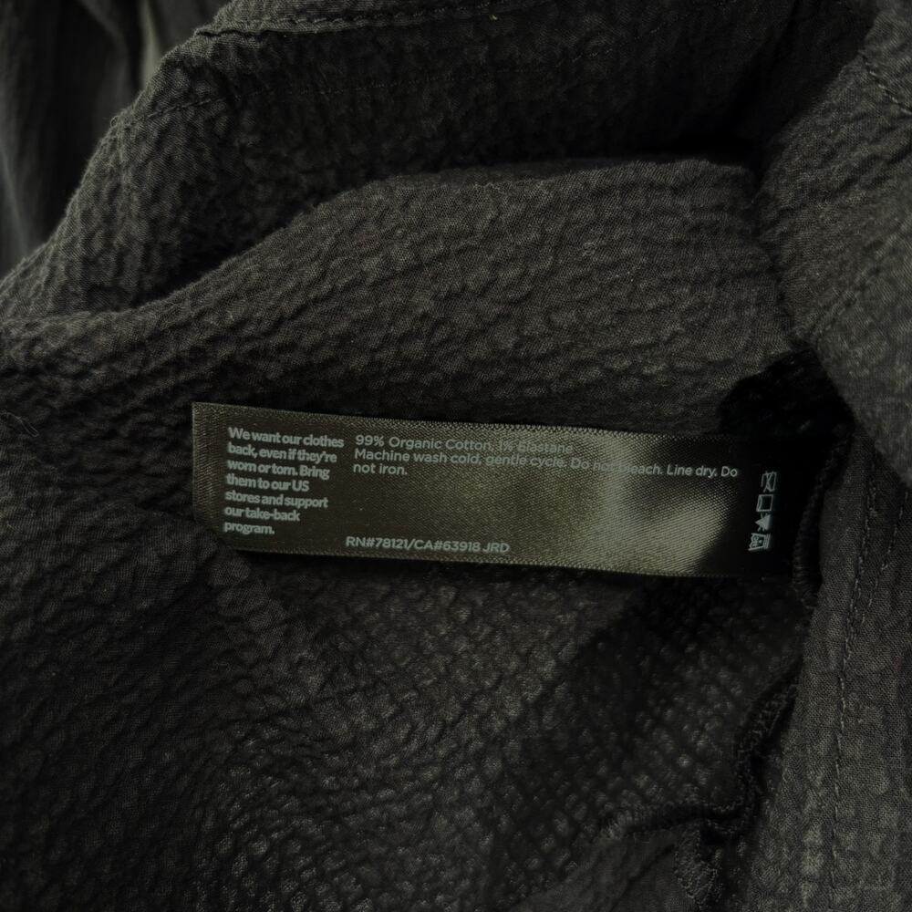 Eileen Fisher Organic Cotton Pucker Shirt Jacket XXS Mandarin Collar Lagenlook - Picture 8 of 8